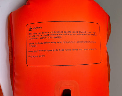 The Shine | The Ruby Fresh Inflatable Safety Tow Buoy | Urgent Orange